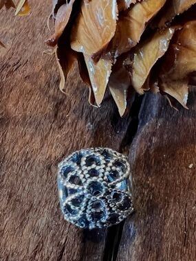 Authentic Pandora Charm Openwork Flower Sterling  Silver Garden Floral Daisies
